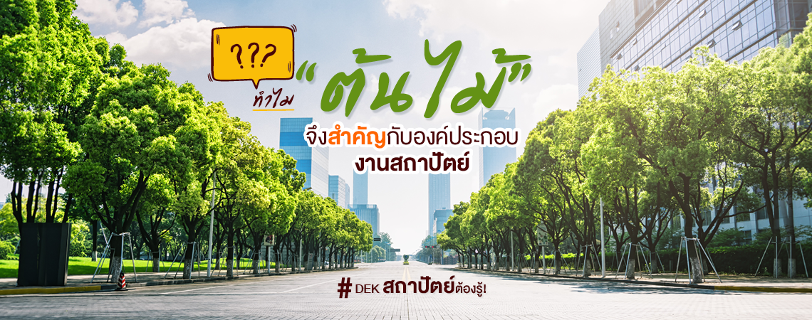 ทำไม “ต้นไม้” จึงสำคัญกับองค์ประกอบงานสถาปัตย์