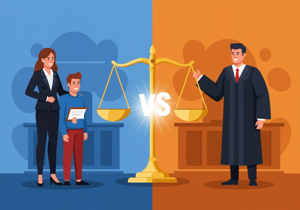เปรียบเทียบอาชีพทนายความและอัยการ แตกต่างกันอย่างไร ใครเหมาะกับคุณ