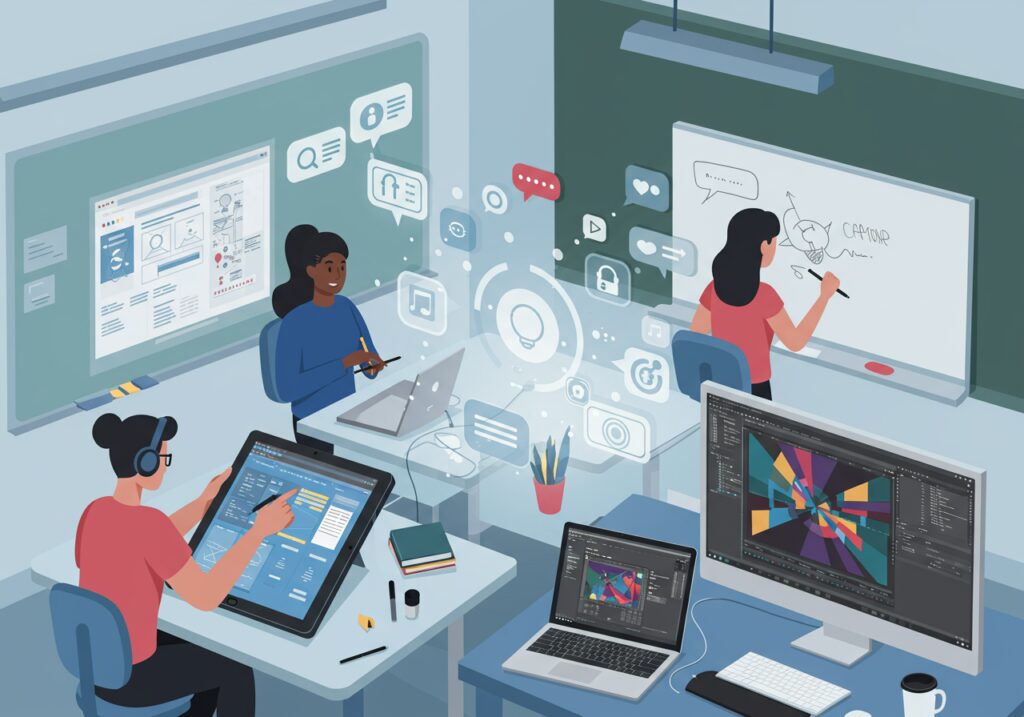 หลักสูตรสาขาการออกแบบสื่อสารออนไลน์ที่ SPU เหมาะกับใครบ้าง