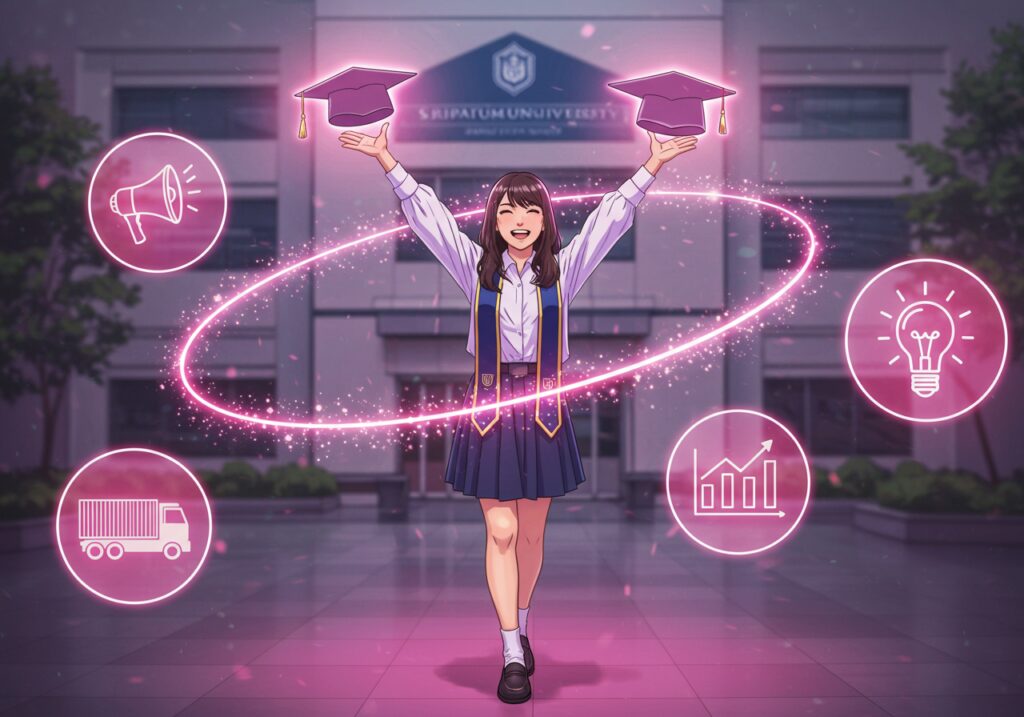 รีวิวหลักสูตร 2 ปริญญา คณะบริหารธุรกิจ มหาวิทยาลัยศรีปทุม เรียนอะไรและเหมาะกับใคร?