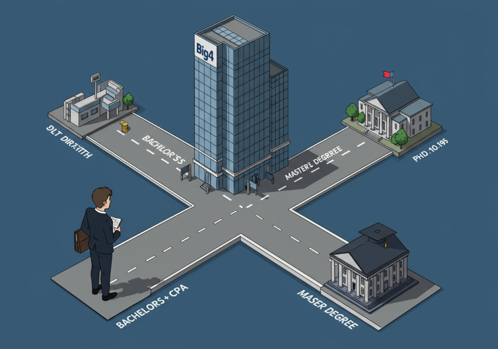 เส้นทางอาชีพสายบัญชี: ต้องต่อปริญญาโทหรือปริญญาเอกหรือไม่? โอกาสเติบโตใน Big4