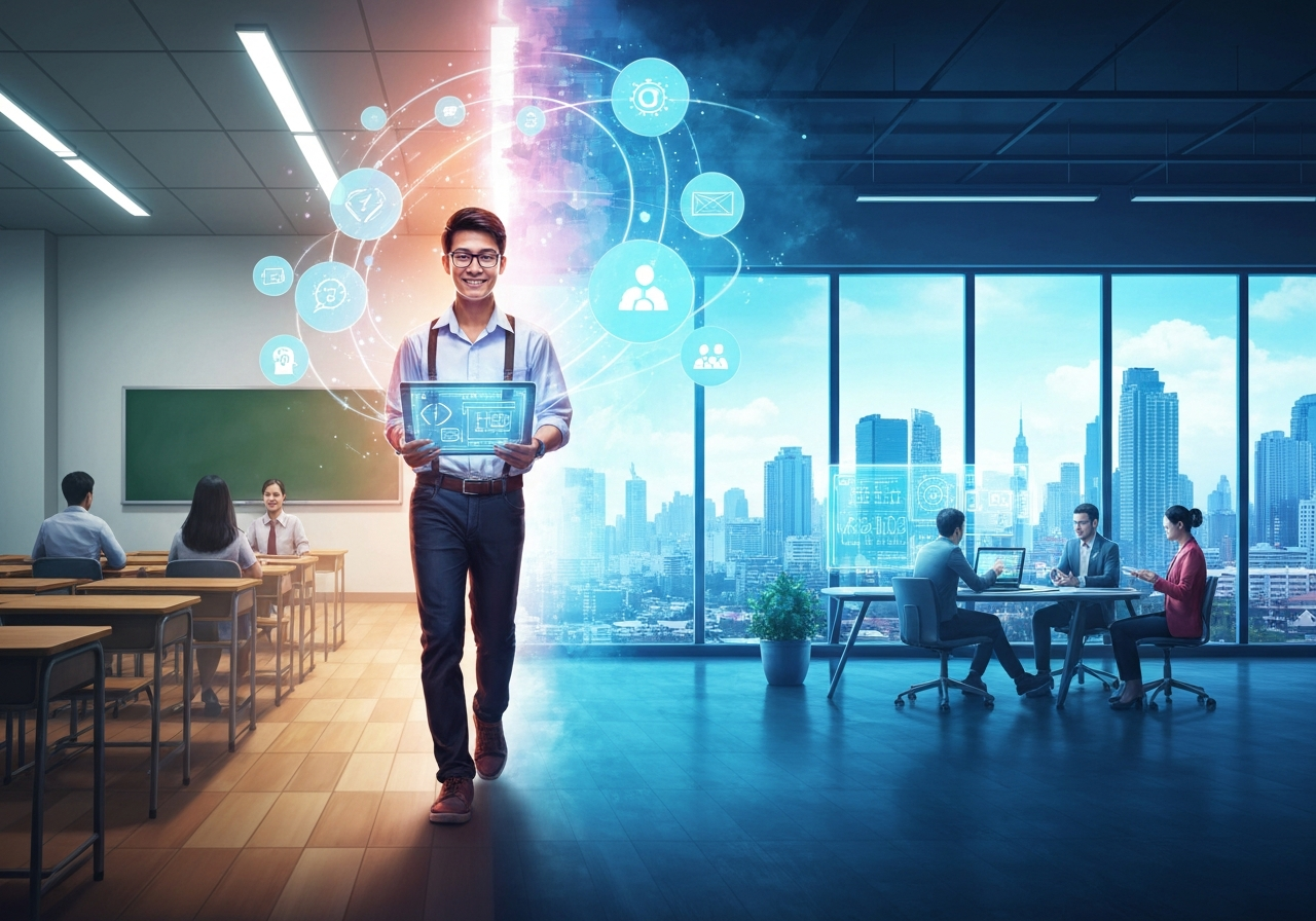 จากห้องเรียน SPU สู่โลกทำงานจริง: เมื่อ ‘สกิล’ มีค่ามากกว่าชื่อ ‘มหาวิทยาลัย’ บนเรซูเม่