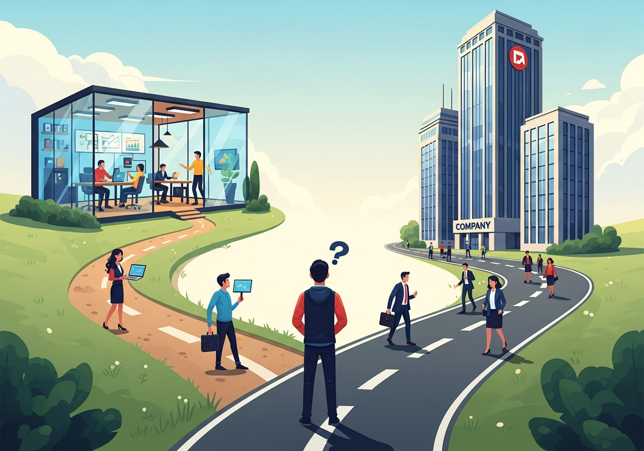 วัฒนธรรมองค์กร: ปัจจัยสำคัญในการเลือกระหว่างบริษัทเล็กกับบริษัทใหญ่