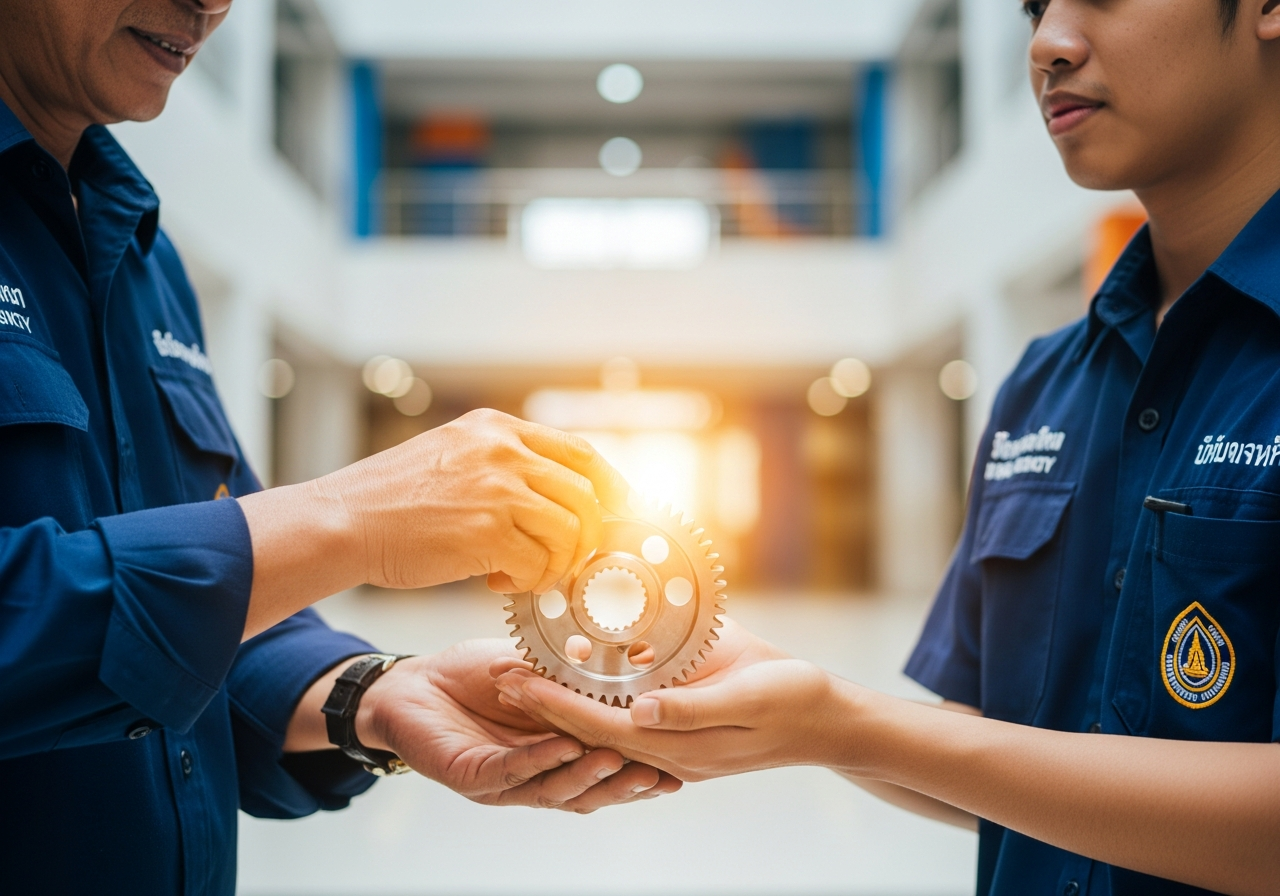 ถอดรหัส ‘เกียร์’: 10 ความหมายที่ซ่อนอยู่เบื้องหลังสัญลักษณ์คณะวิศวกรรมศาสตร์ SPU