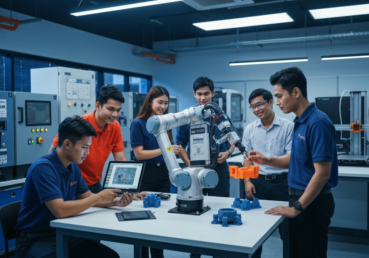 เรียนจริง ทำเป็นจริง! ส่องห้องแล็บหุ่นยนต์และระบบอัตโนมัติที่ คณะวิศวกรรมศาสตร์ SPU