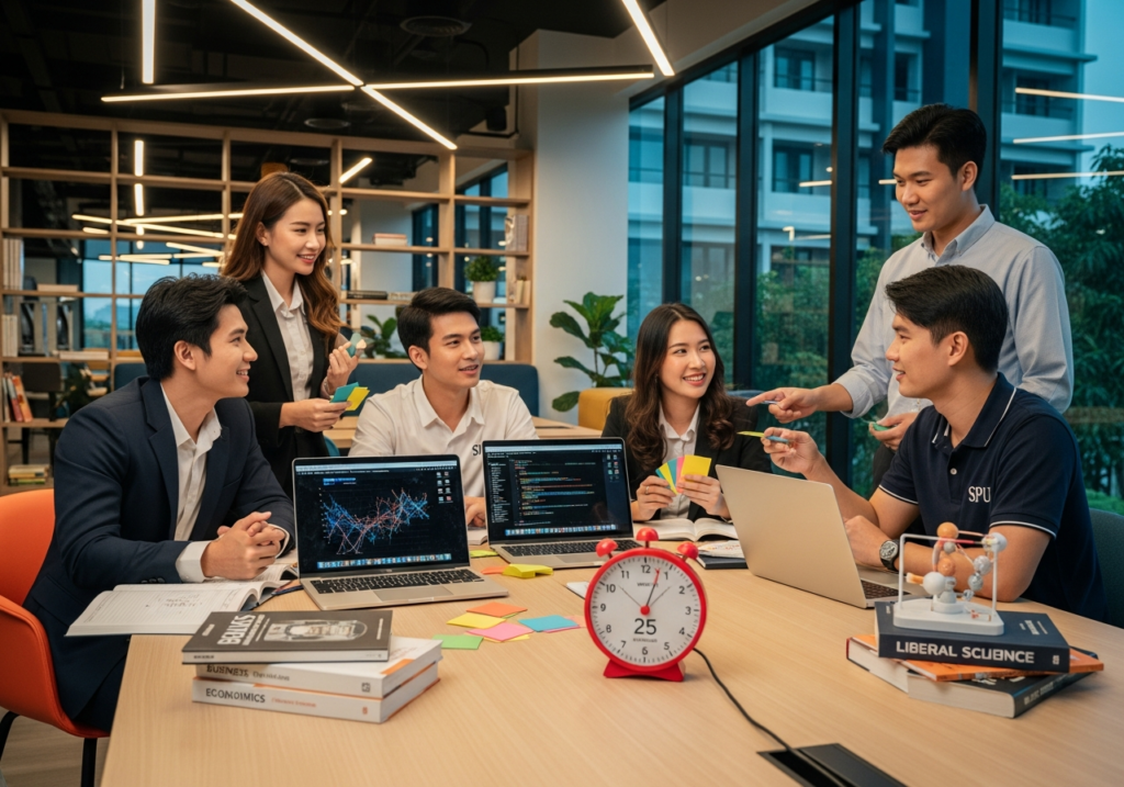 How-to อ่านหนังสือสอบให้เวิร์ค: รวมเทคนิคเด็ด Active Recall และ Pomodoro ฉบับเด็กมหาวิทยาลัยศรีปทุม (SPU)