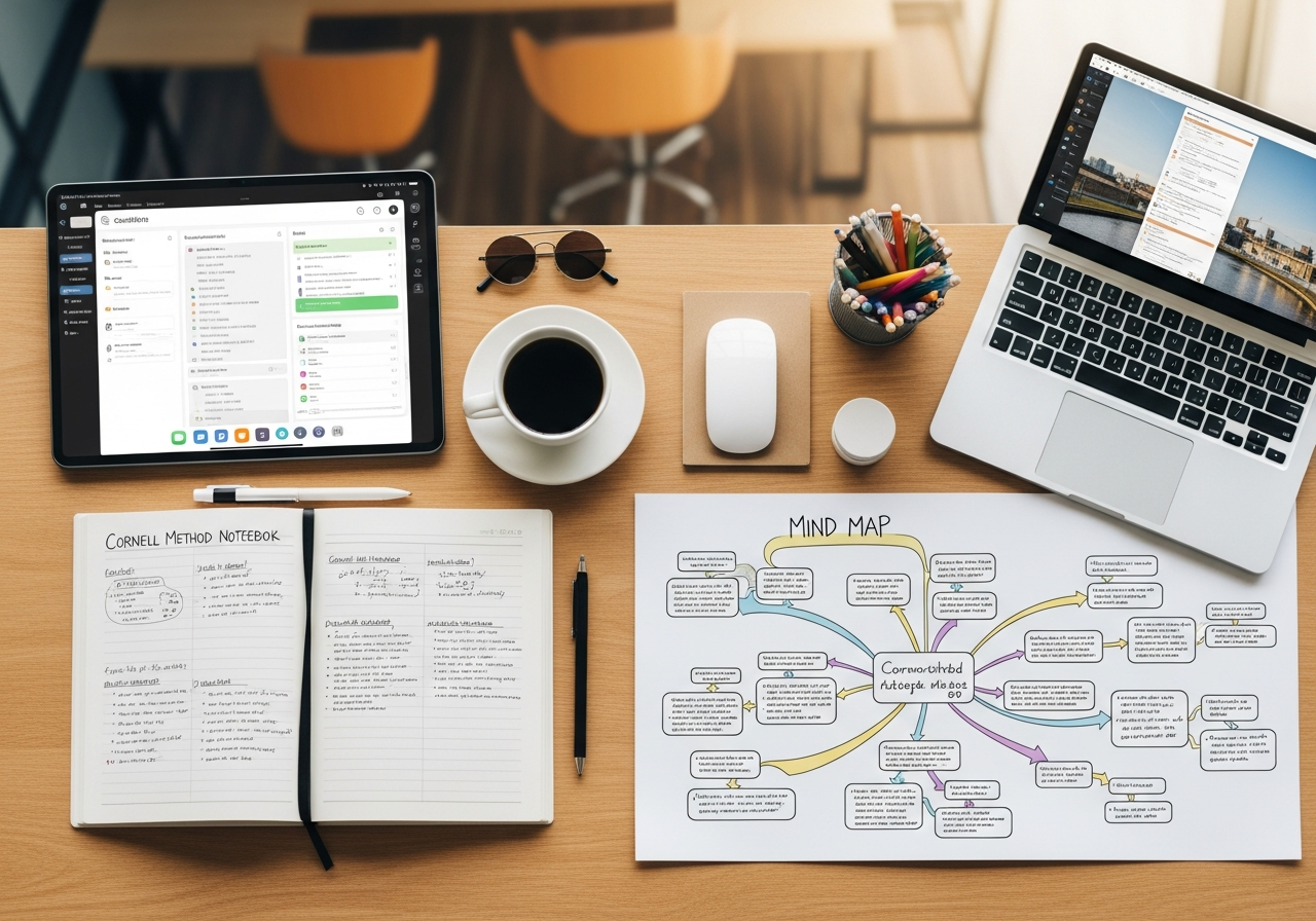 How do SPU students take notes? Comparing Cornell, Mind Map, and Digital Tools