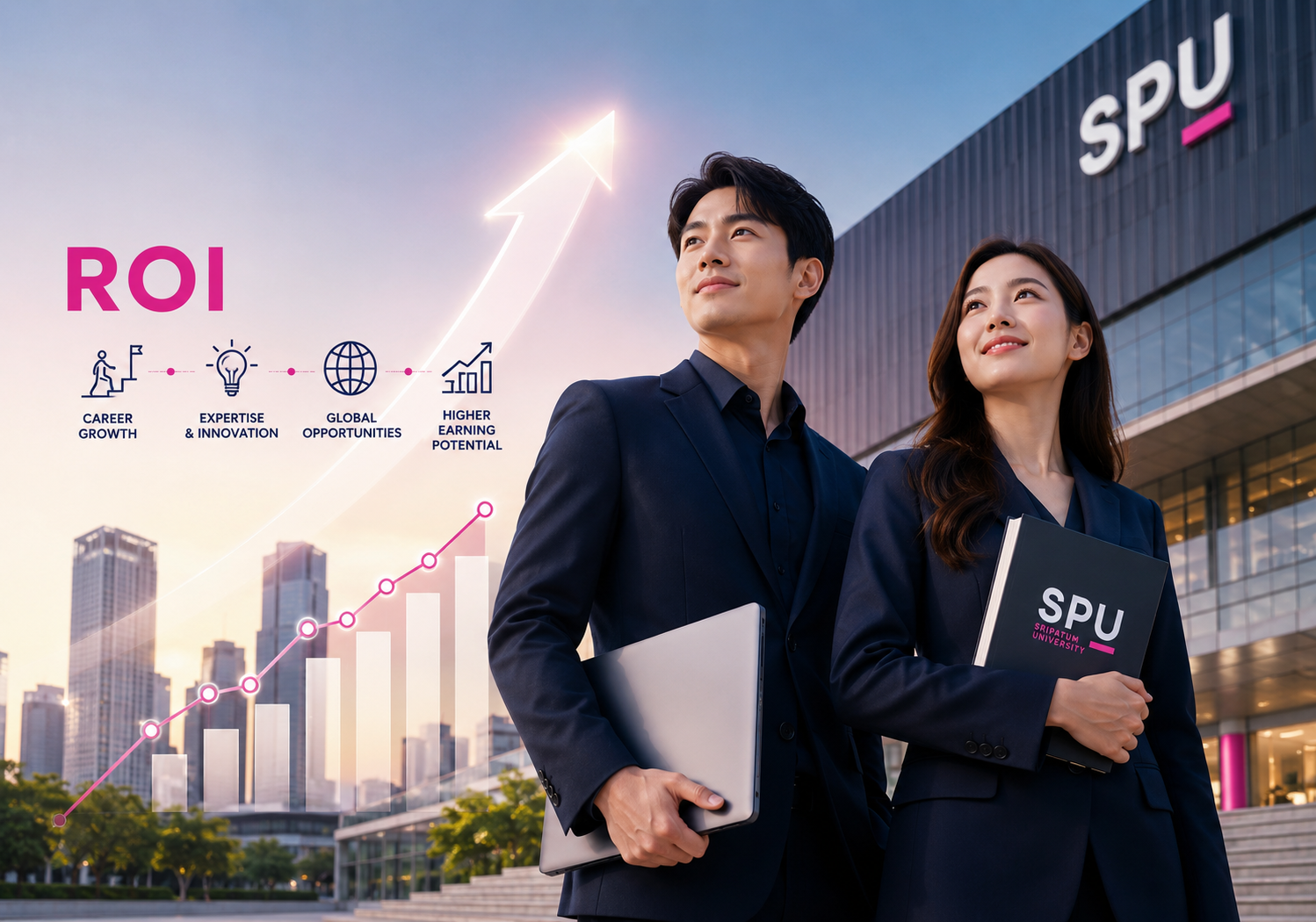ถอดรหัส ROI: ทำไมการเรียนต่อปริญญาโท และ เรียนต่อปริญญาเอก ที่ SPU คือการลงทุนที่ให้ผลตอบแทนสูงสุด
