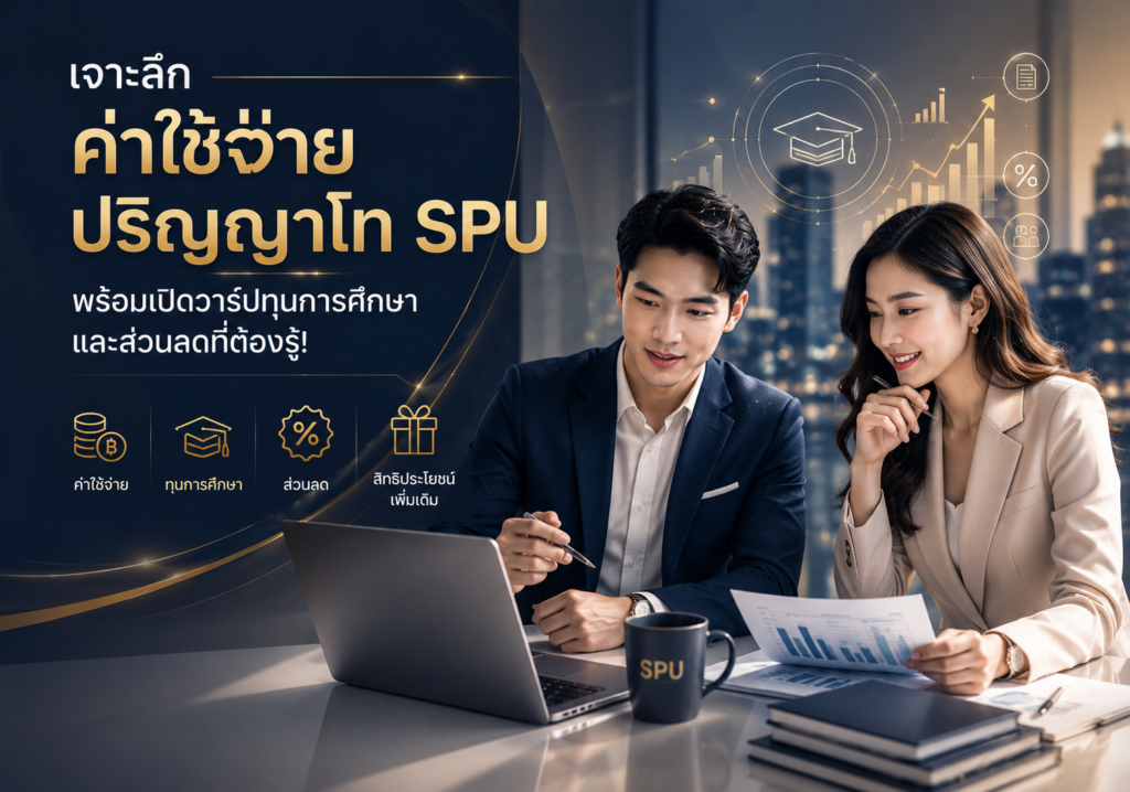 เจาะลึกค่าใช้จ่ายปริญญาโท SPU พร้อมเปิดวาร์ปทุนการศึกษาและส่วนลดที่ต้องรู้!