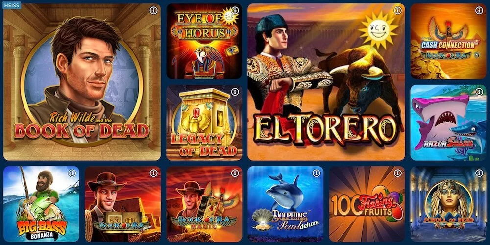 play Holiday slots