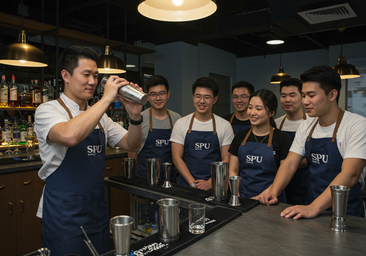 เปิดประสบการณ์จริง: เรียน Bartender กับตัวจริงที่ SPU