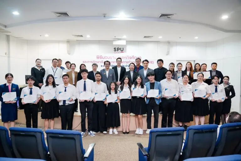 นิเทศศาสตร์ SPU คว้า 3 รางวัลใหญ่จาก CWIE Awards ด้านการออกแบบ–คอนเทนต์–หนังสั้น AI