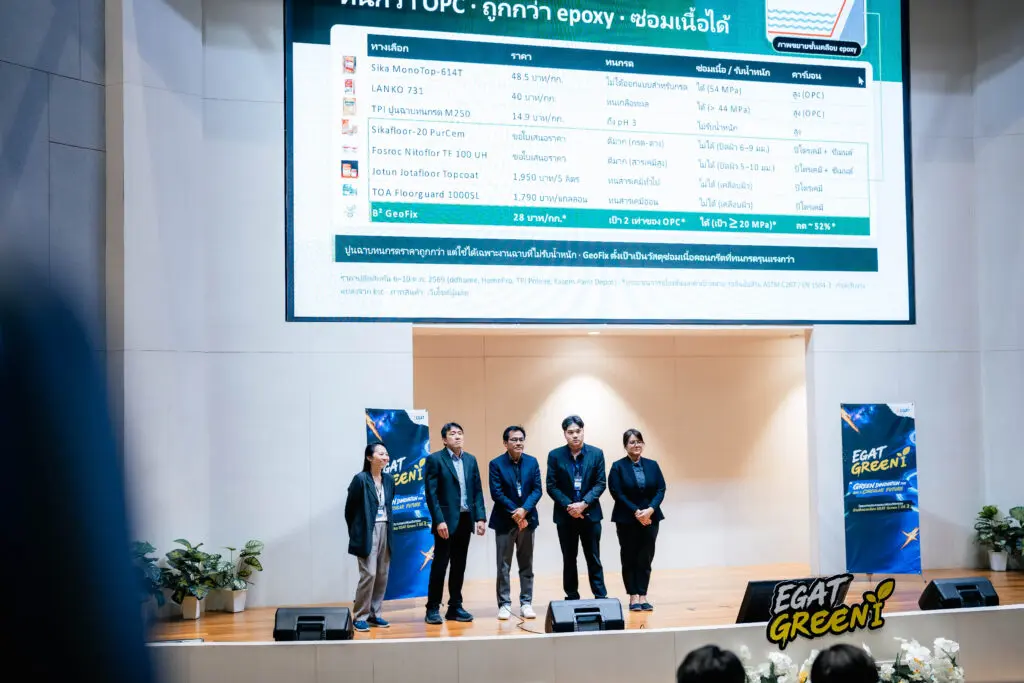 EGAT Green I Pitching Selection 559 SPU Engineering สุดเจ๋ง! ทีม GeoFix ฝ่าด่านกว่า 100 ทีมทั่วประเทศ ทะยานสู่ TOP 3 เวที EGAT Green I ปีที่ 3