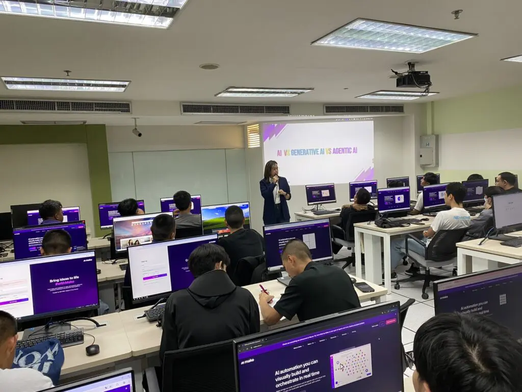 สาขา ICT จัดอบรม “AI Automation (Make.com)”