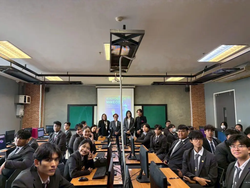 ถ่ายทอดทักษะ AI Automation แก่น้องๆ วิทยาลัยเทคโนโลยีทักษิณาบริหารธุรกิจ