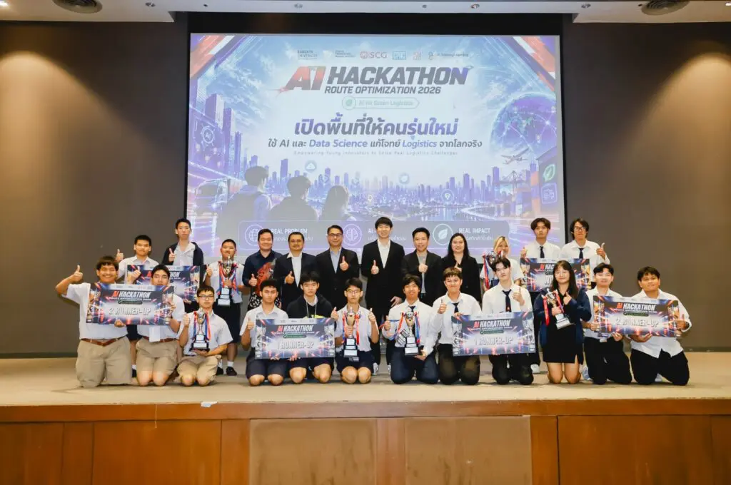 264bac62 4881 48ac 8f45 93a93ed6b690 DEK CPE SPU คว้ารองชนะเลิศอันดับ 2 AI Hackathon 2026 ชูผลงาน TUI ROUTE แก้โจทย์จริงจาก SCG