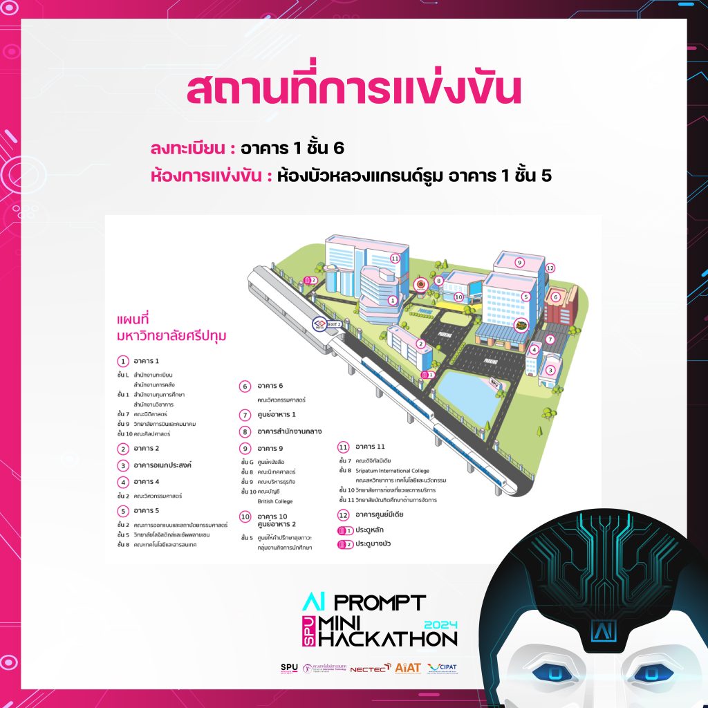 SPU AI Prompt Mini Hackathon 21 Announcement of the selected teams to participate in SPU AI Prompt Mini Hackthaon 2024