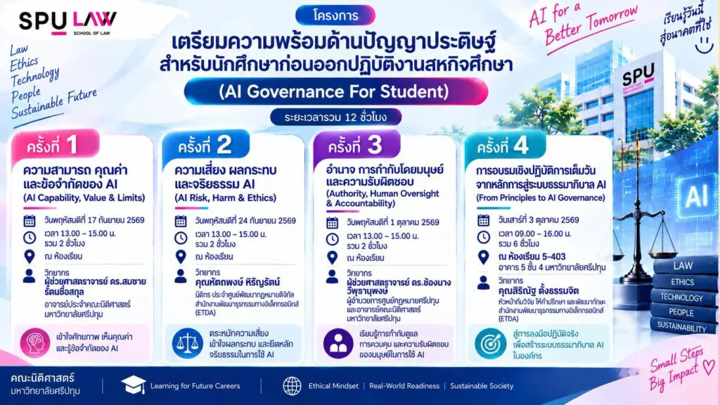 811792111 1960324877993086 4965701446913427189 n AI Governance For Student | เตรียมพร้อมก่อนออกสู่โลกการทำงานจริง