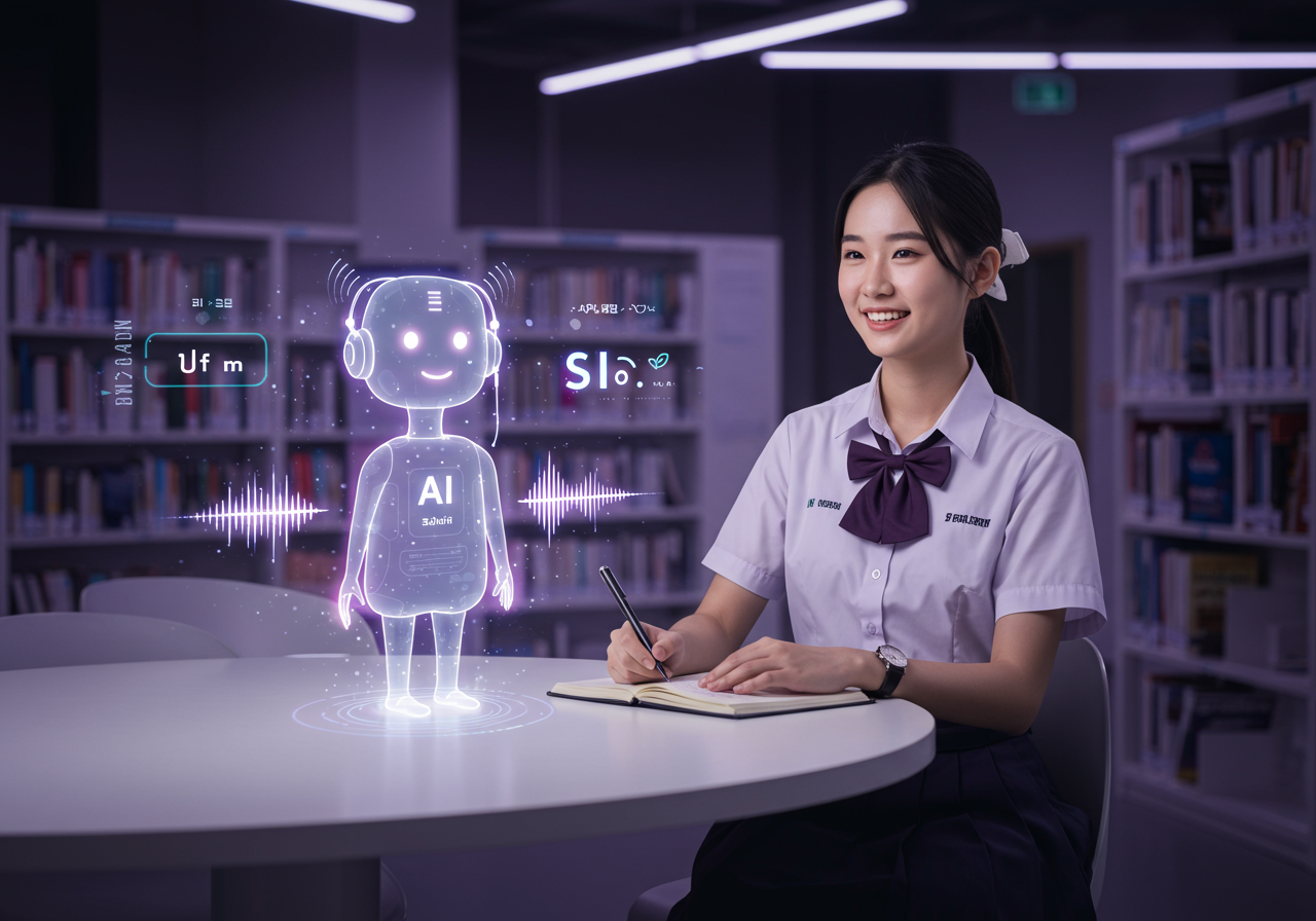 AI กับการเพิ่มทักษะการพูดภาษาอังกฤษในหลักสูตรศิลปศาสตร์ มหาวิทยาลัยศรีปทุม