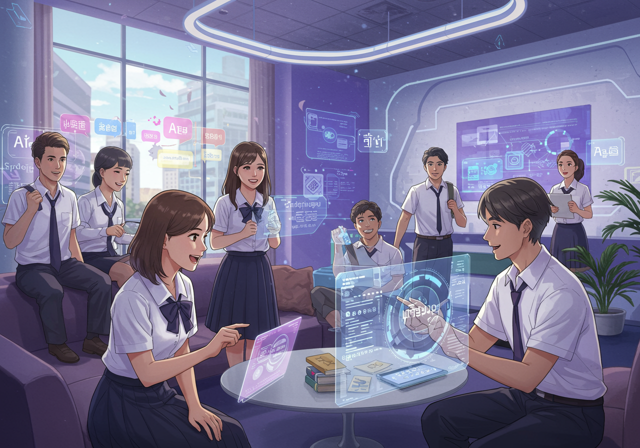 การใช้ AI สร้างบทเรียนภาษาแบบปรับเฉพาะบุคคลสำหรับนักศึกษาคณะศิลปศาสตร์ SPU