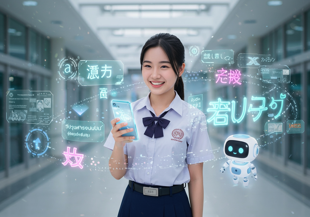 บทบาทคณะศิลปศาสตร์ SPU กับวิธีใช้ AI และแอปพลิเคชัน เพื่อพิชิตภาษา จีน-ญี่ปุ่น-ไทย ในปี 2025