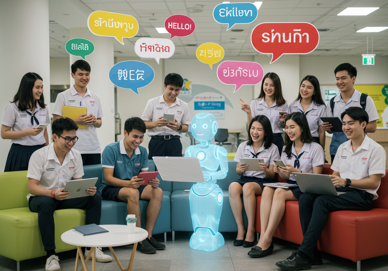 เปลี่ยน Chatbot ให้เป็นครูภาษา: ประสบการณ์ใหม่ที่คณะศิลปศาสตร์ มหาวิทยาลัยศรีปทุม (SPU)