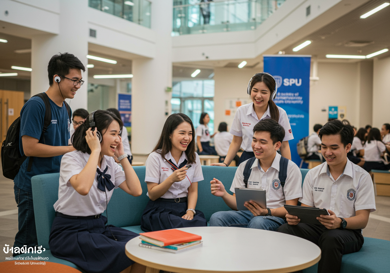 แชร์เทคนิคฝึกพูด ฟัง อ่าน เขียน ภาษาอังกฤษอย่างได้ผล สำหรับนิสิตมหาวิทยาลัยศรีปทุม