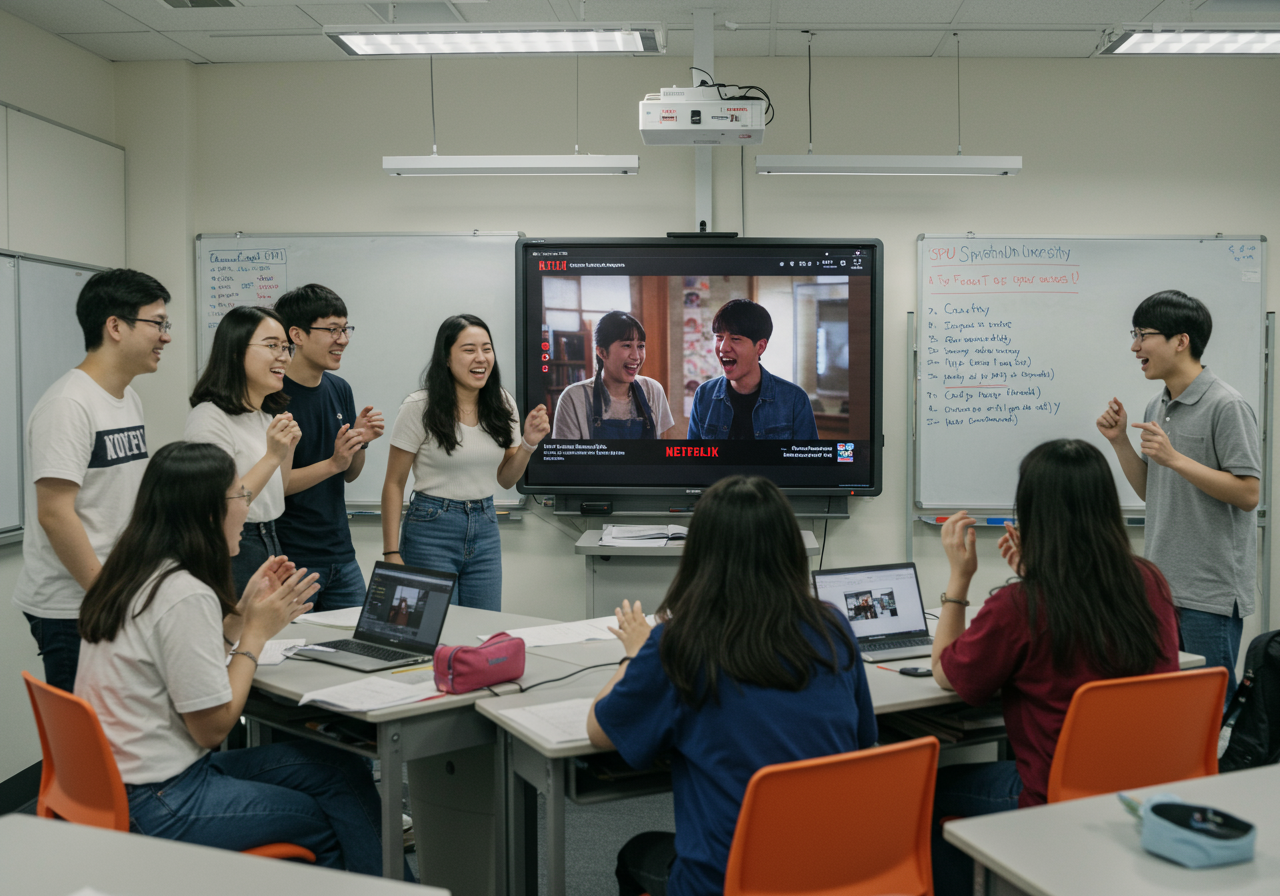 ใช้ซีรีส์ดังปรับเป็นกิจกรรมเรียนภาษาอังกฤษในคณะศิลปศาสตร์ มหาวิทยาลัยศรีปทุม