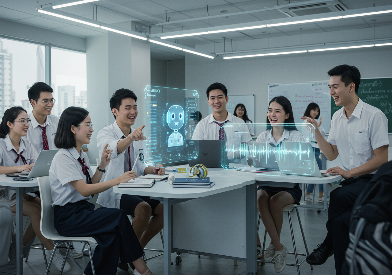 AI กับการปฏิวัติการเรียนภาษา: บทบาทของคณะศิลปศาสตร์ SPU ในยุคดิจิทัล