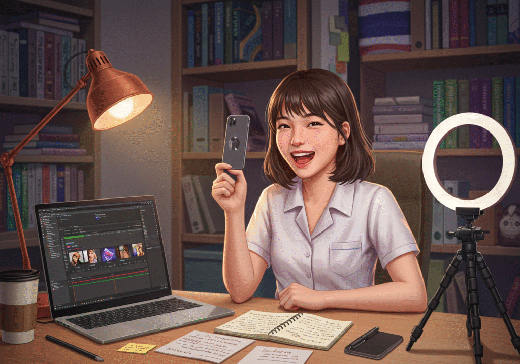 Content Creator สองภาษา: โอกาสใหม่ของเด็กคณะศิลปศาสตร์ มหาวิทยาลัยศรีปทุม