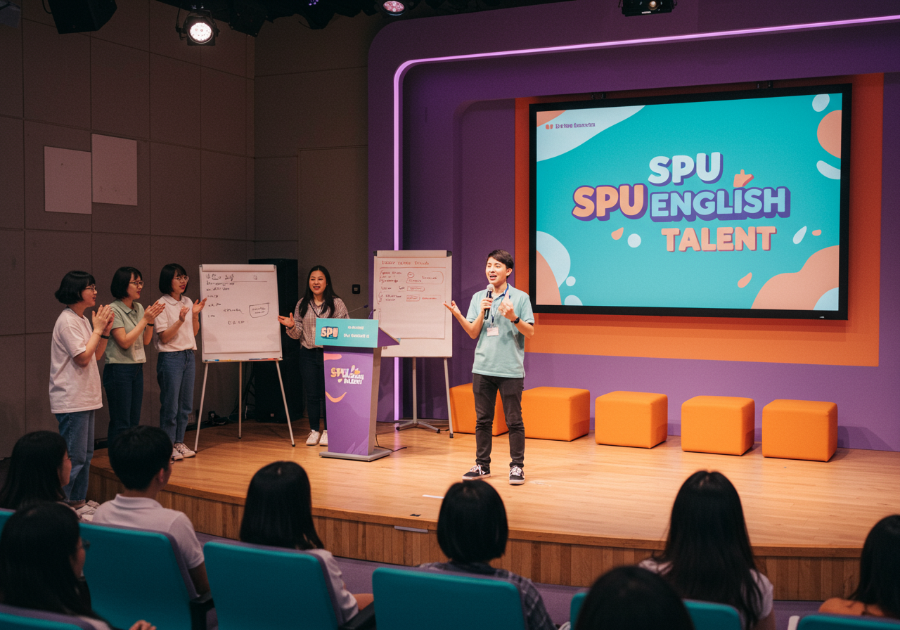 กิจกรรม LA ENGLISH TALENT: บ่มเพาะการใช้ภาษาอังกฤษด้วย Active Learning ในมหาวิทยาลัยศรีปทุม