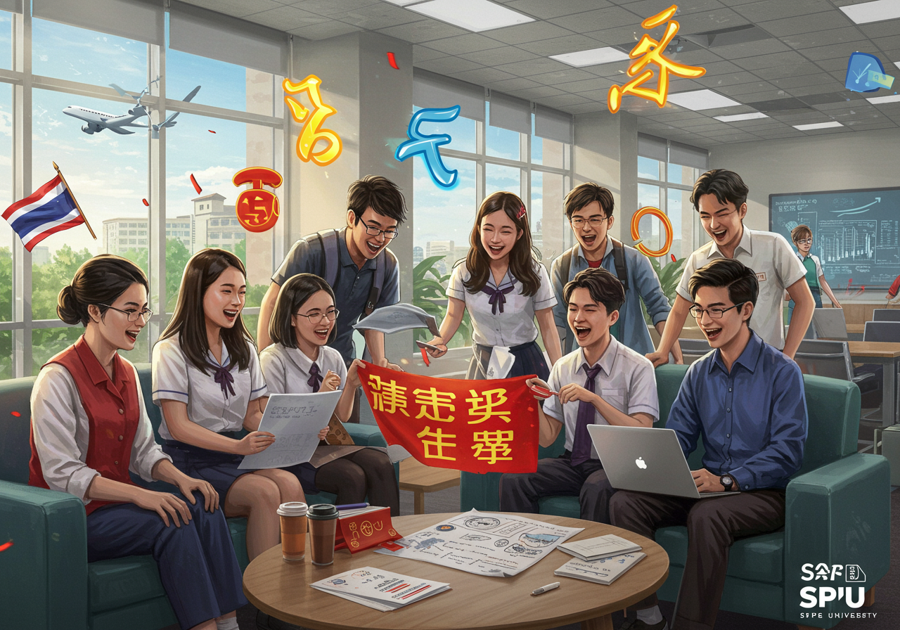 ทักทายให้ตรงสถานการณ์: คู่มือภาษาจีนสำหรับนิสิตคณะศิลปศาสตร์ มหาวิทยาลัยศรีปทุม (SPU)