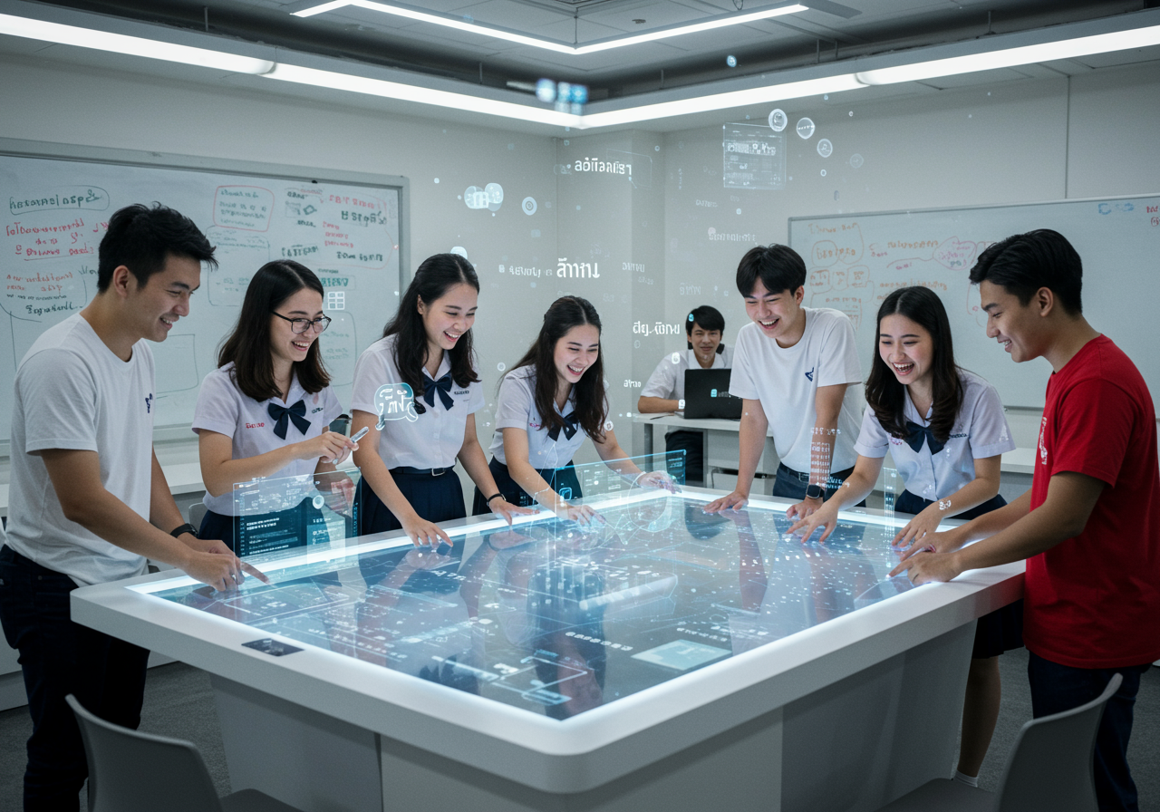 นวัตกรรม AI ผสาน Active Learning ปั้นทักษะภาษาอังกฤษยุคใหม่ที่คณะศิลปศาสตร์ SPU