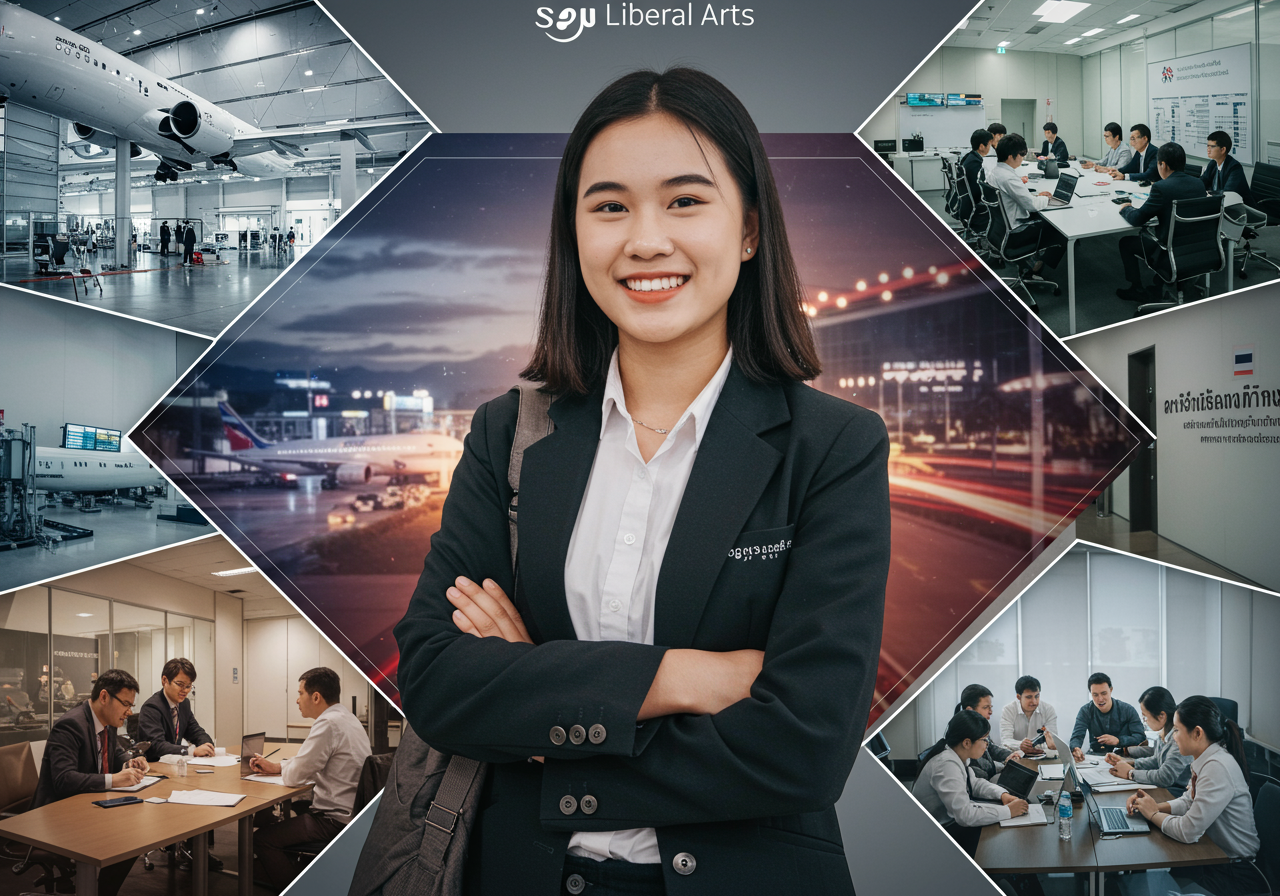 ประสบการณ์นักศึกษาคณะศิลปศาสตร์ มหาวิทยาลัยศรีปทุม ฝึกปฏิบัติงานจริงก่อนจบ