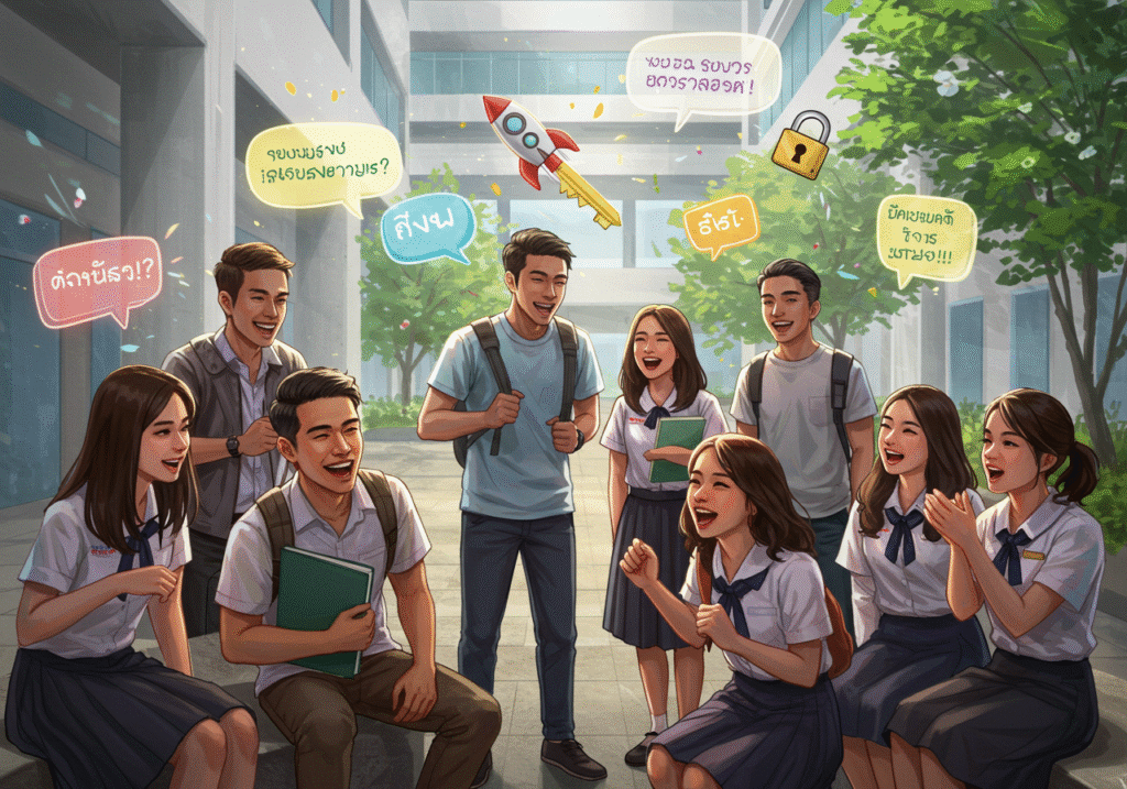 ปลดล็อกความกล้าพูดภาษาอังกฤษในชีวิตมหาวิทยาลัย: โฟกัสนักศึกษาศิลปศาสตร์ SPU
