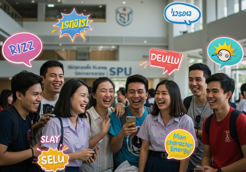 รวม 10 สแลง English มาแรงปี 2025 ไว้ใช้ในรั้วคณะศิลปศาสตร์ ม.ศรีปทุม ไม่ตกเทรนด์