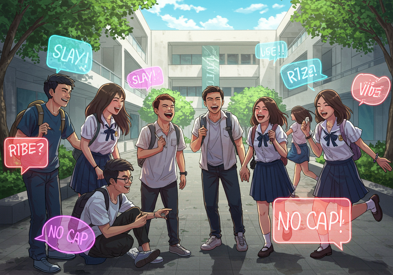 รวมวลีและสแลงอังกฤษ Gen Z ที่นักศึกษาคณะศิลปศาสตร์ มหาวิทยาลัยศรีปทุม ควรรู้ในปี 2025