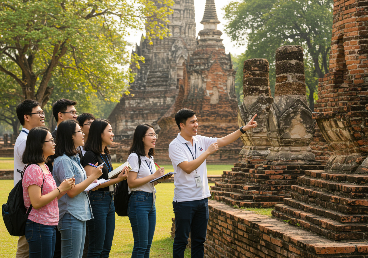 สัมผัสวัฒนธรรมไทยผ่านการเรียนภาษาที่คณะศิลปศาสตร์ ม.ศรีปทุม