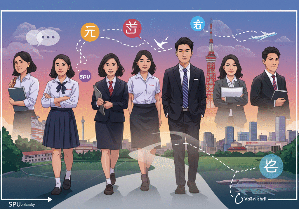 สำรวจภาษาผู้ใหญ่ในโลกอาชีพ: การพัฒนาทักษะ Keigo สำหรับนักศึกษาคณะศิลปศาสตร์ SPU สู่สากล