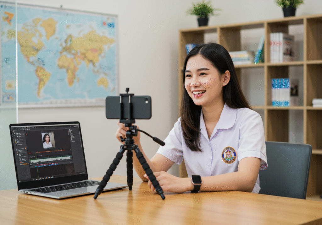 อาชีพปังหลังจบศิลปศาสตร์ มหาวิทยาลัยศรีปทุม กับเส้นทาง Content Creator สายสองภาษา