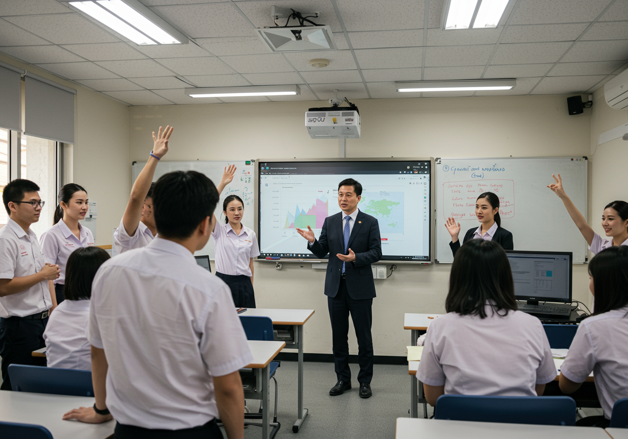 เรียนกับตัวจริง ประสบการณ์จริงในวิชาภาษาจีนธุรกิจ SPU