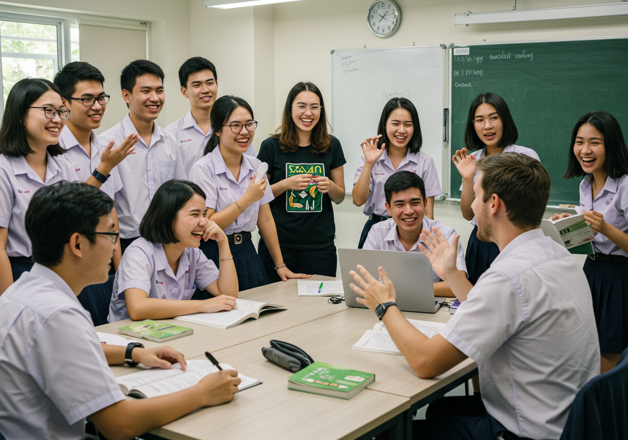 เรียนภาษาอังกฤษกับเจ้าของภาษา: ประสบการณ์จริงของนักศึกษาคณะศิลปศาสตร์ SPU