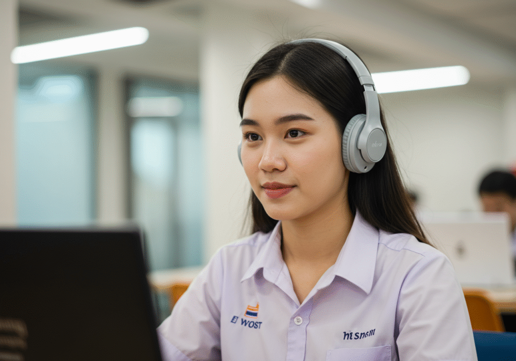 เสริมทักษะพูดอังกฤษด้วย Shadowing: ประสบการณ์จริงจากคณะศิลปศาสตร์ มหาวิทยาลัยศรีปทุม (SPU)