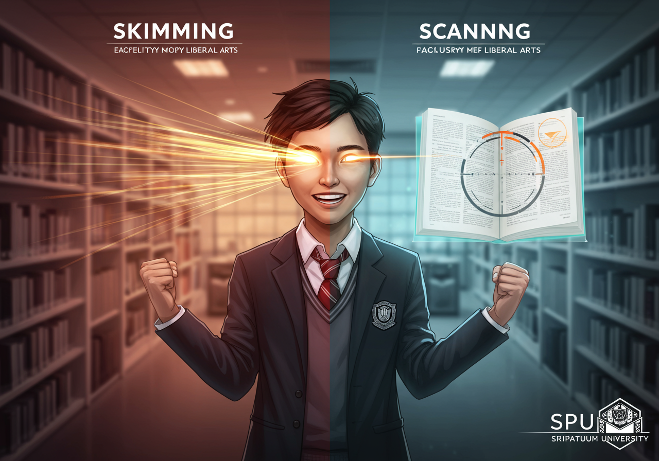 เสริมพลังภาษา! Skimming & Scanning เทคนิคเด็ดที่เด็กศิลปศาสตร์ SPU ต้องมี