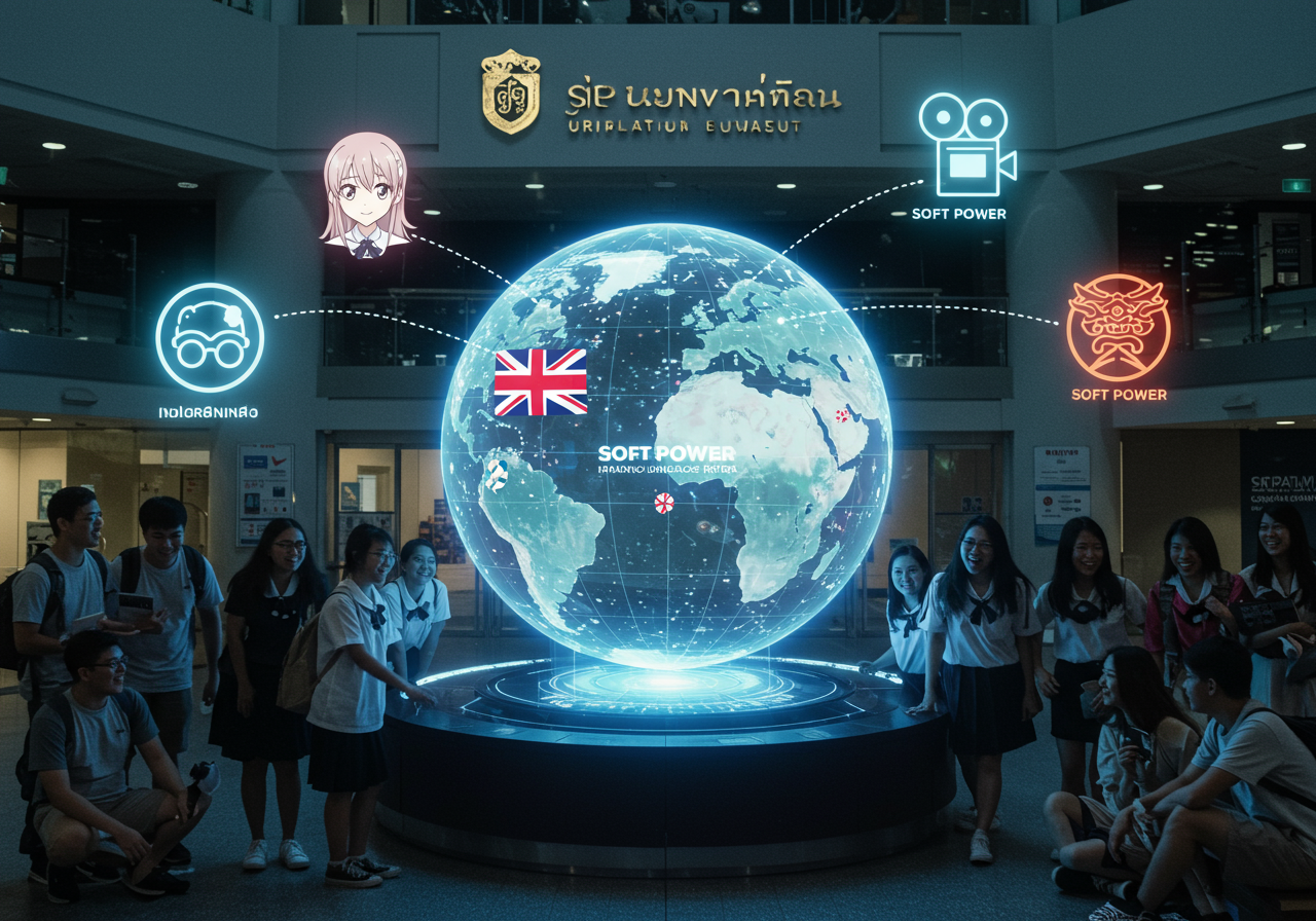 แนวโน้มการเลือกเรียนภาษาอังกฤษ จีน ญี่ปุ่น ณ มหาวิทยาลัยศรีปทุม: Soft Power ในยุคดิจิทัล