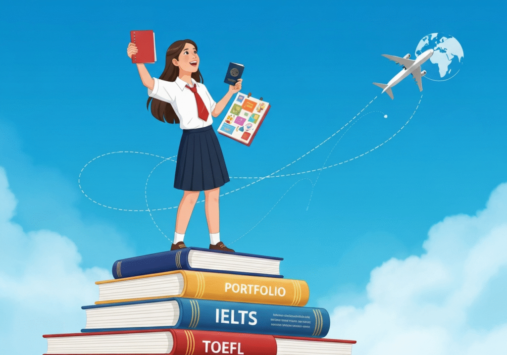 การเตรียมตัวสอบภาษาและ Portfolio เพื่อเรียนต่อต่างประเทศของนิสิตศิลปศาสตร์ SPU