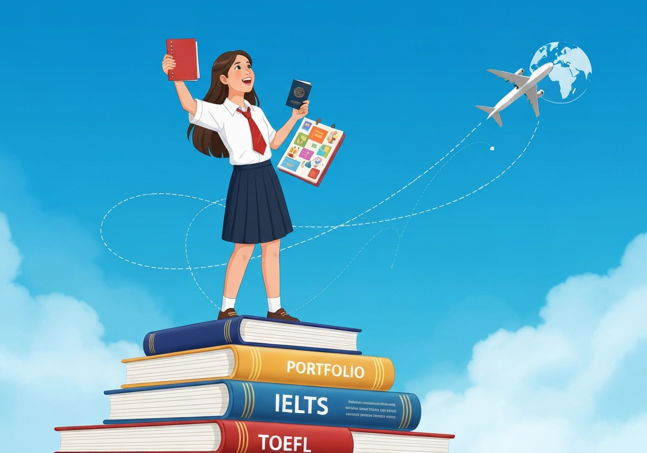 การเตรียมตัวสอบภาษาและ Portfolio เพื่อเรียนต่อต่างประเทศของนิสิตศิลปศาสตร์ SPU