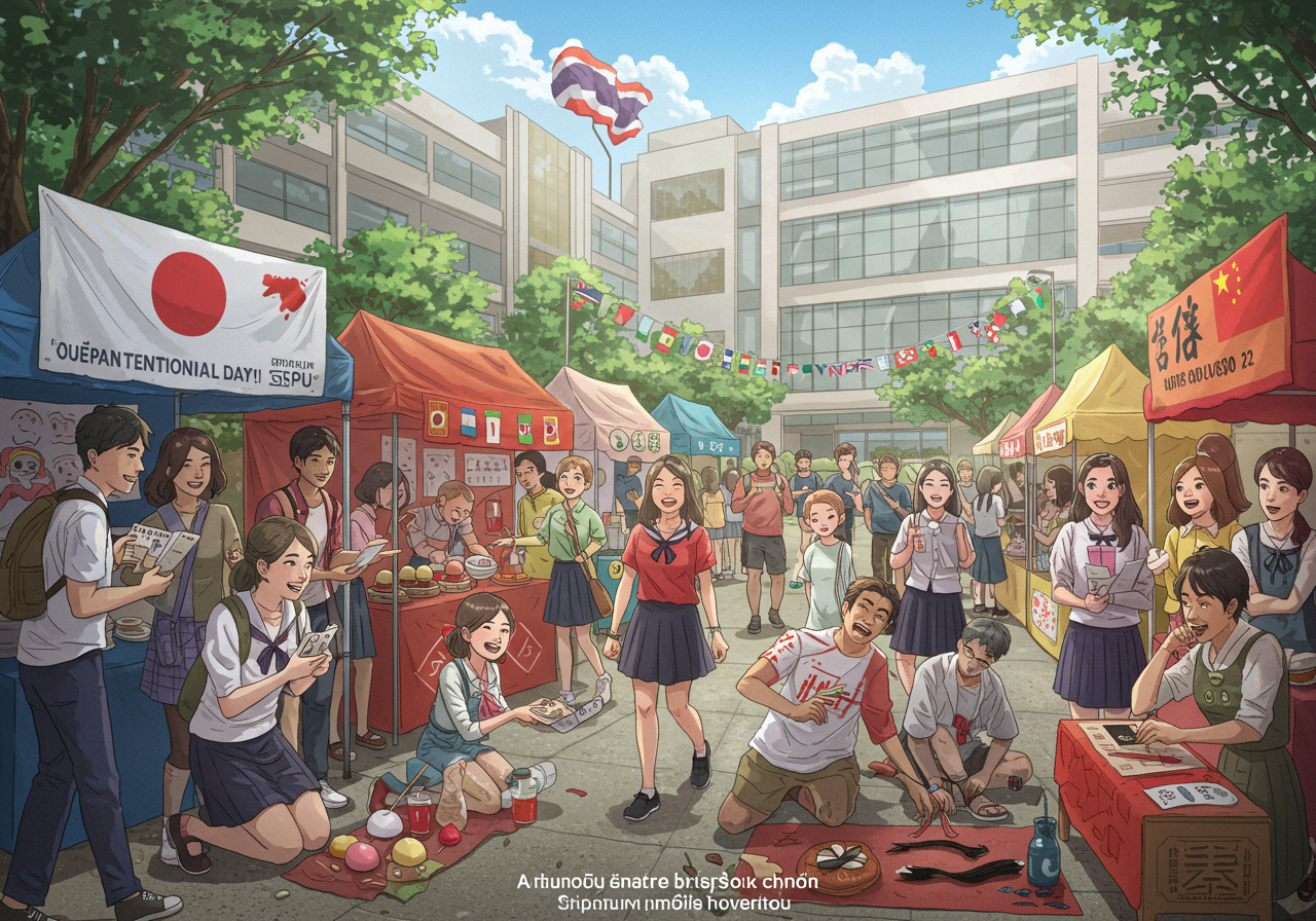 การเรียนรู้ข้ามวัฒนธรรมผ่านหลักสูตรศิลปศาสตร์ที่มหาวิทยาลัยศรีปทุม