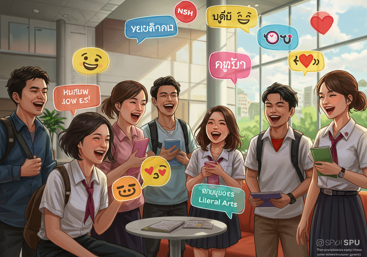 บทบาทของสำนวนและสแลงในการพัฒนาทักษะการสื่อสารของนักศึกษาคณะศิลปศาสตร์ SPU