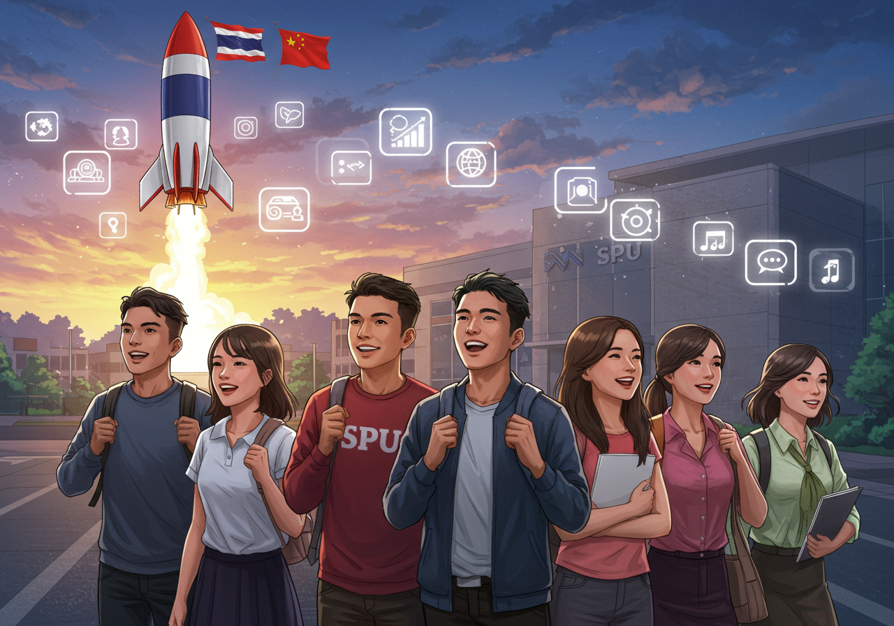 บทบาทคณะศิลปศาสตร์ มหาวิทยาลัยศรีปทุม ในการเตรียมนักศึกษาสู่ตลาดแรงงานจีนยุคใหม่